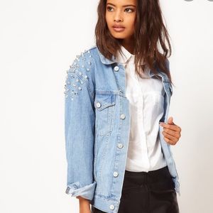 ASOS studded denim jacket